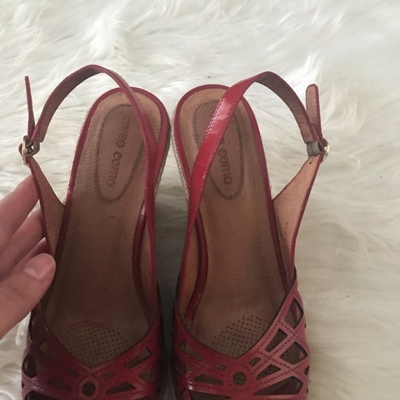 Corso Como red patent leather espadrille wedge 8 - Picture 5 of 8